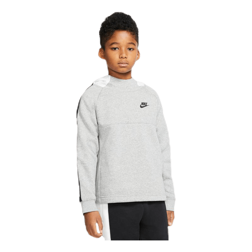 Hybrid 1/2 Zip Fleece Junior White/Black