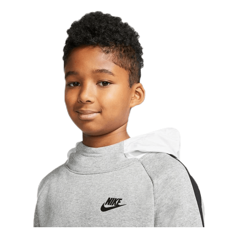 Hybrid 1/2 Zip Fleece Junior White/Black