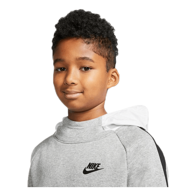 Hybrid 1/2 Zip Fleece Junior White/Black