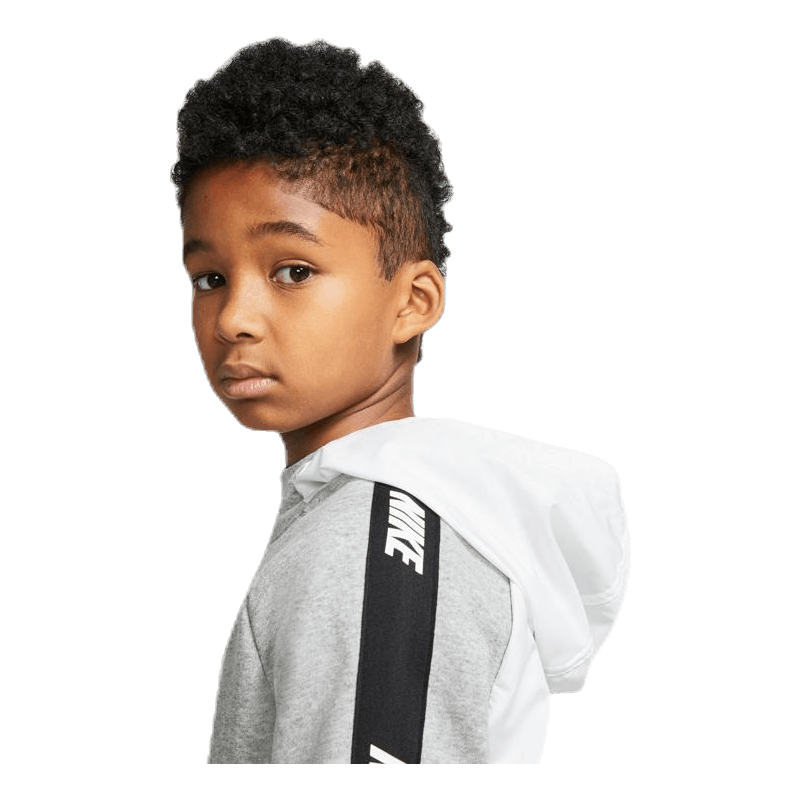 Hybrid 1/2 Zip Fleece Junior White/Black