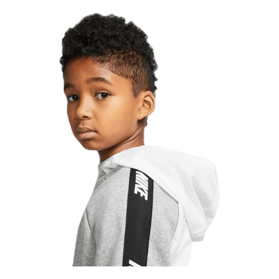 Hybrid 1/2 Zip Fleece Junior White/Black