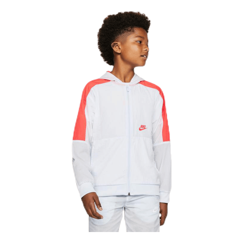 Woven Front Zip Training Junior Grey