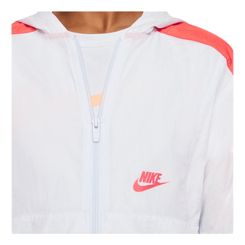 Woven Front Zip Training Junior Grey