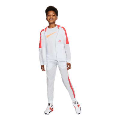 Woven Front Zip Training Junior Grey