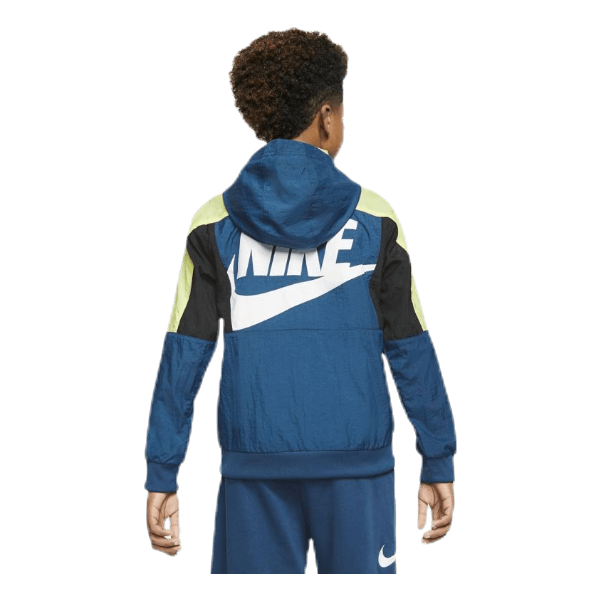 Woven Front Zip Training Junior Blue/Green