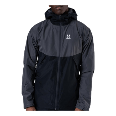 Mila Rain Jacket Black/Grey