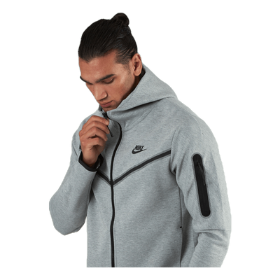 Sportswear Tech Fleece Men's Full-Zip Hoodie DK GREY HEATHER/BLACK