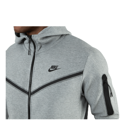 Sportswear Tech Fleece Men's Full-Zip Hoodie DK GREY HEATHER/BLACK