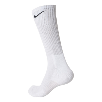 Everyday Cushioned Training Crew Socks (6 Pairs) WHITE/BLACK