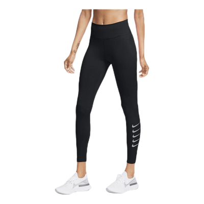 Swoosh Run Tight 7/8 Black/Silver