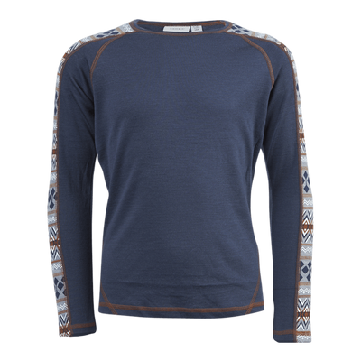 Willto Wool Ls Top Blue