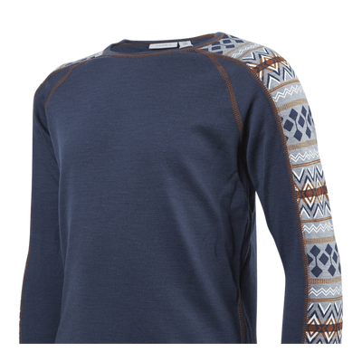 Willto Wool Ls Top Blue