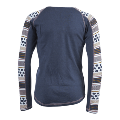 Willto Wool Ls Top Blue