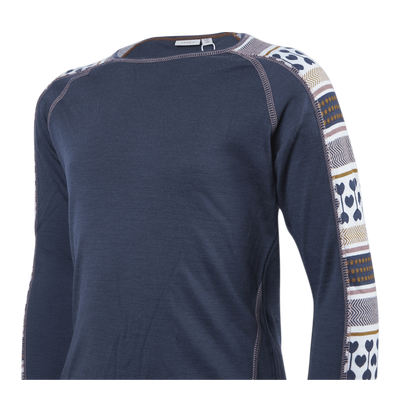 Willto Wool Ls Top Blue