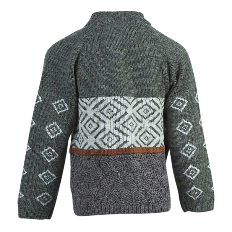 Wriss Wool Ls Knit Card Grey