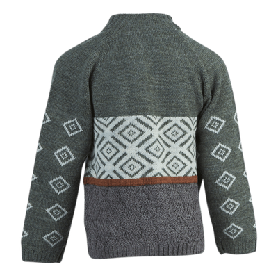 Wriss Wool Ls Knit Card Grey