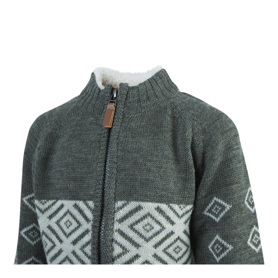 Wriss Wool Ls Knit Card Grey