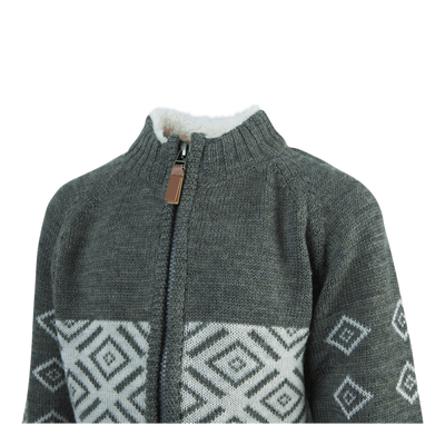 Wriss Wool Ls Knit Card Grey