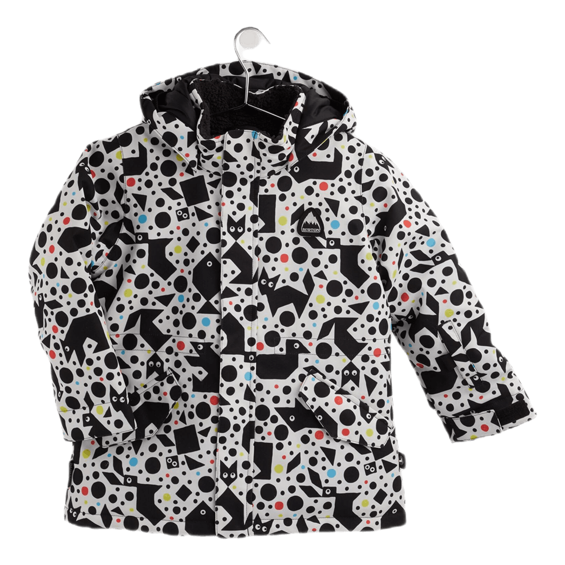 Toddler Parka Jacket White/Black