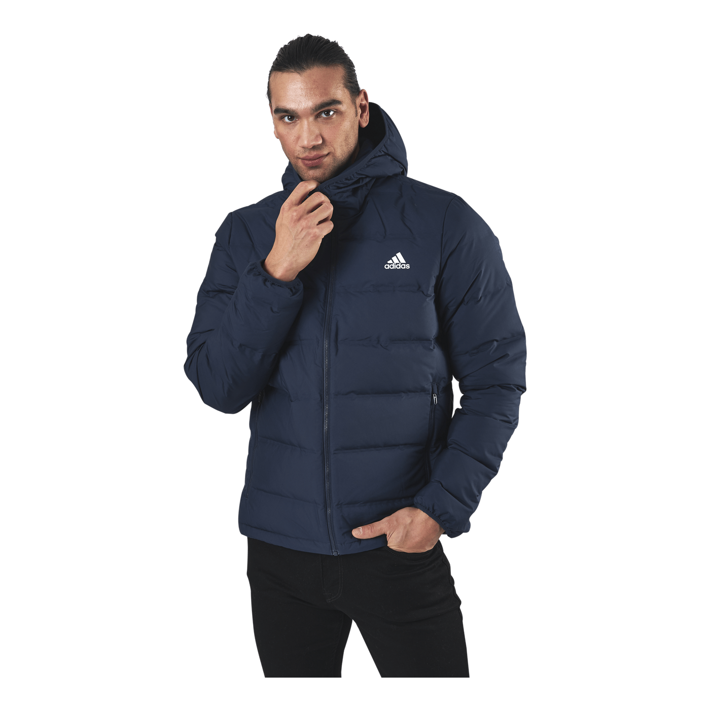 Helionic Down Hooded Jacket Legend Ink