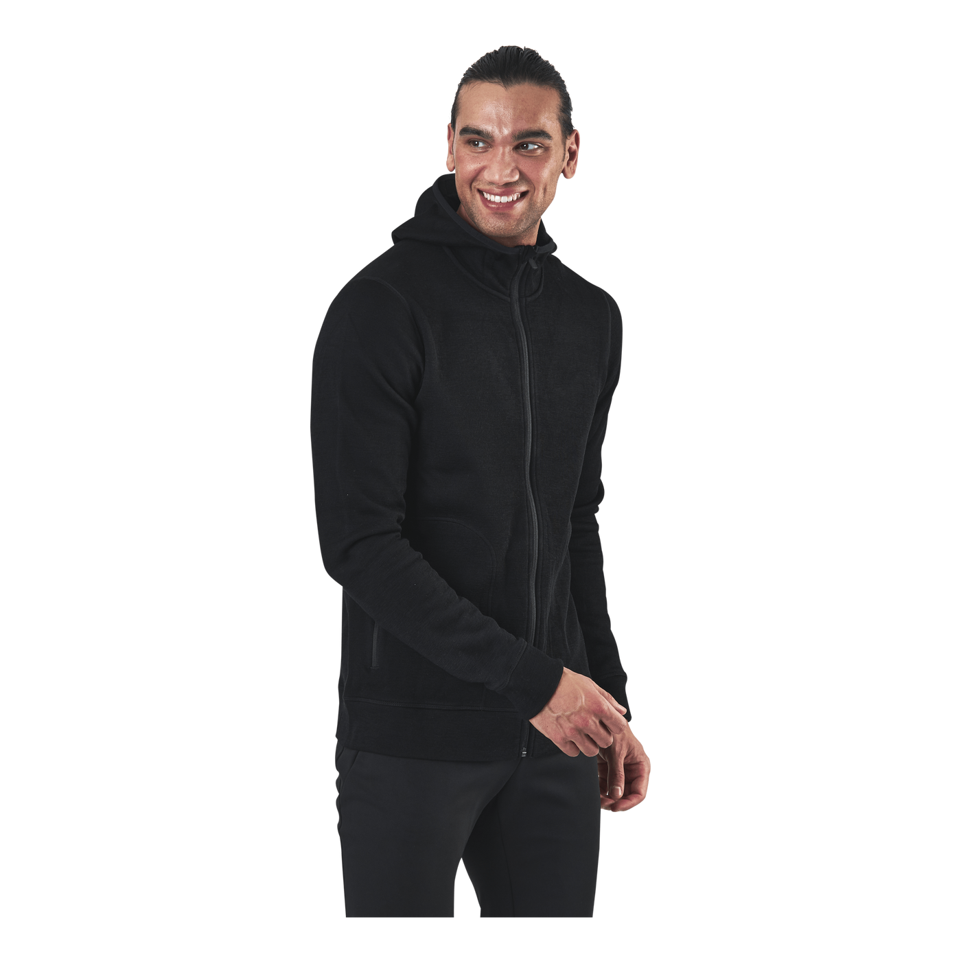 Elemental LS Zip Hood Black