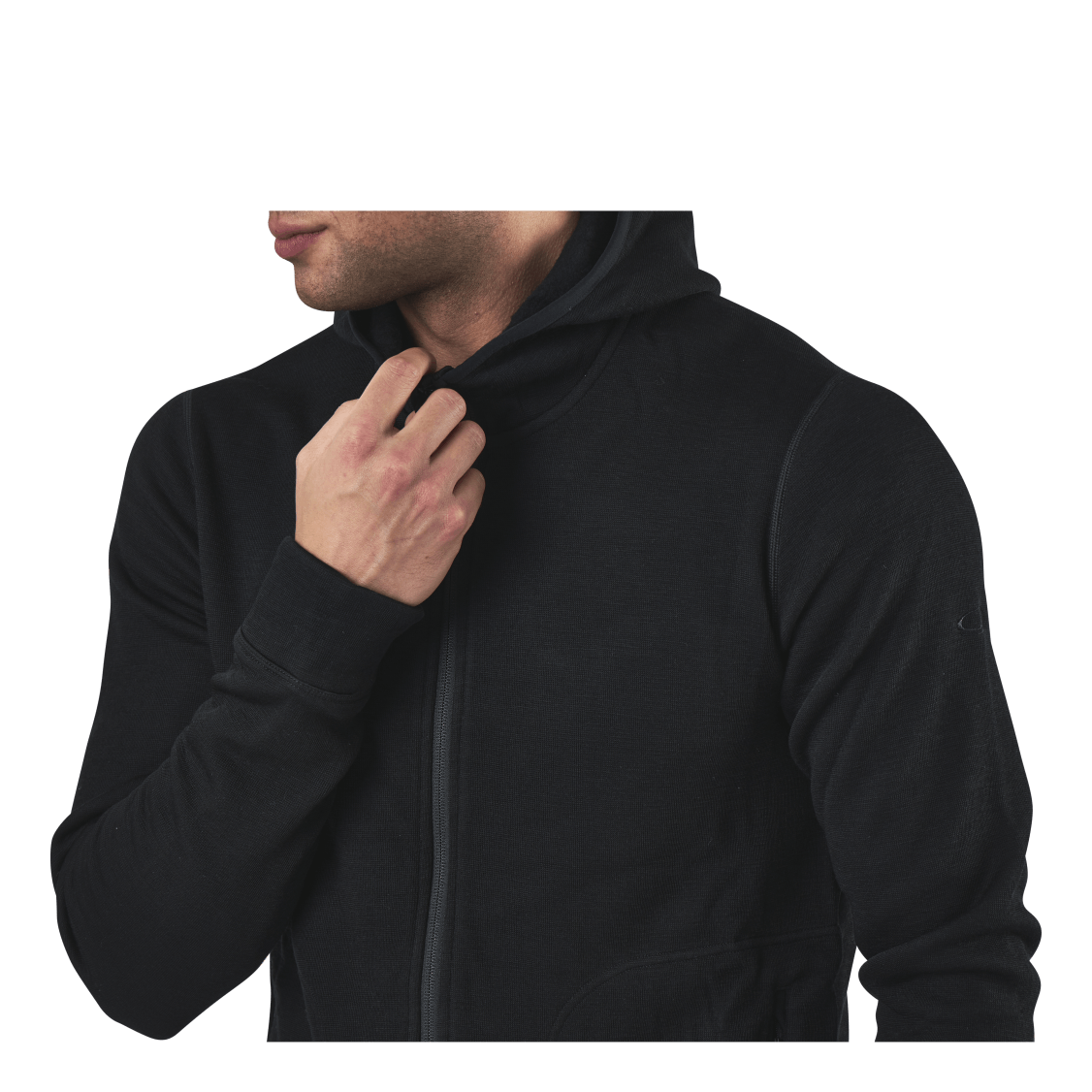 Elemental LS Zip Hood Black