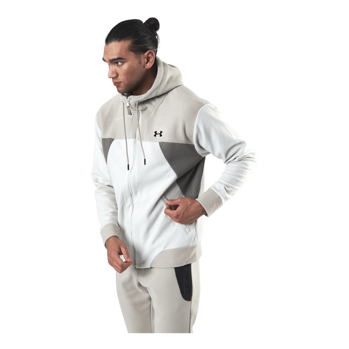 Recover Fleece Fz Hoodie White