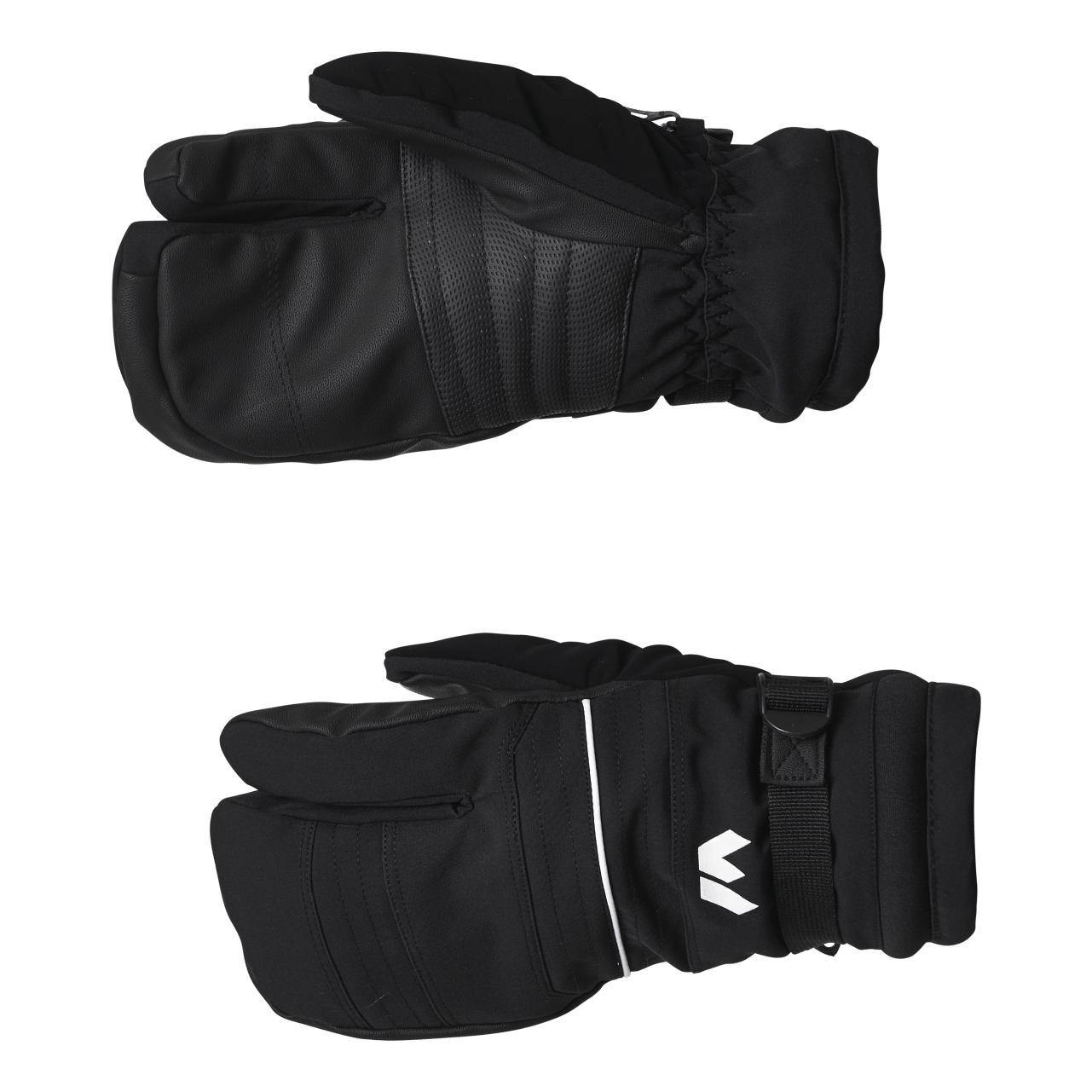 Allegro 3 Finger Ski Gloves Black