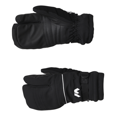 Allegro 3 Finger Ski Gloves Black