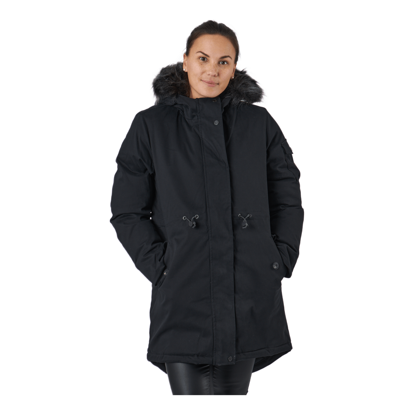 Mt Kelsey Sherpa Lined Parka Black