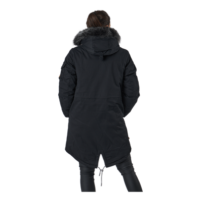 Mt Kelsey Sherpa Lined Parka Black