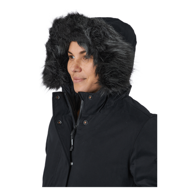 Mt Kelsey Sherpa Lined Parka Black