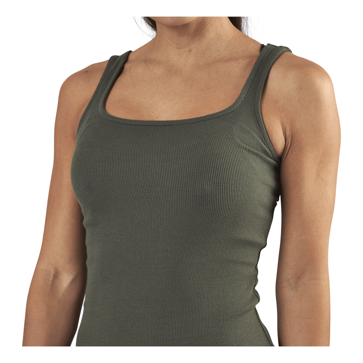 Tank Ribbed  Green