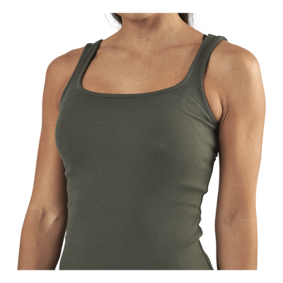 Tank Ribbed  Green