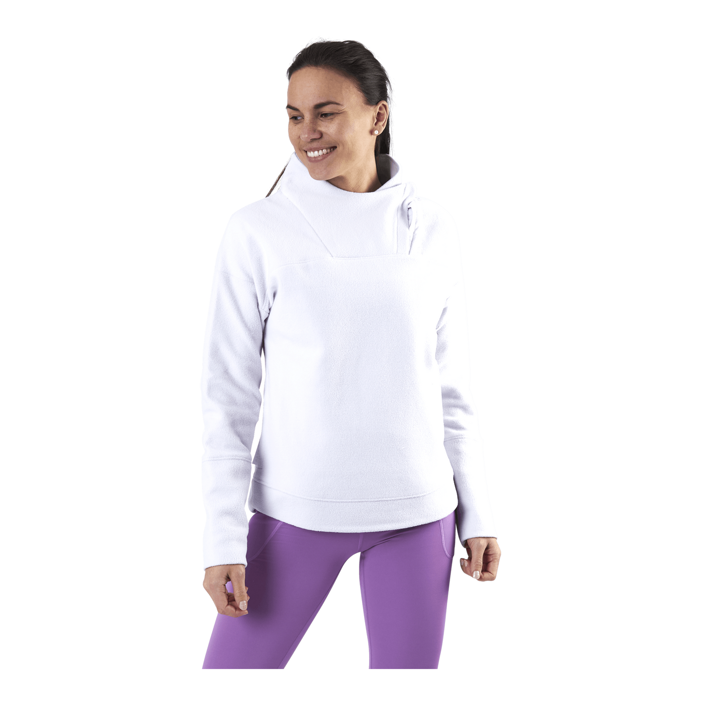 Recover Fleece Wrap Neck Purple