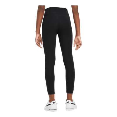 Sportswear Favorites Big Kids' (Girls') High-Waisted Leggings BLACK/WHITE