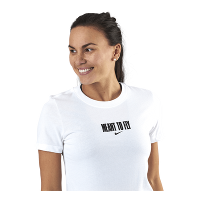 Womens Dri-Fit Tee - Meant To Fly White