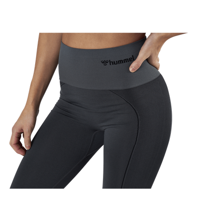 Zona High Waist Seamless Tights Grey