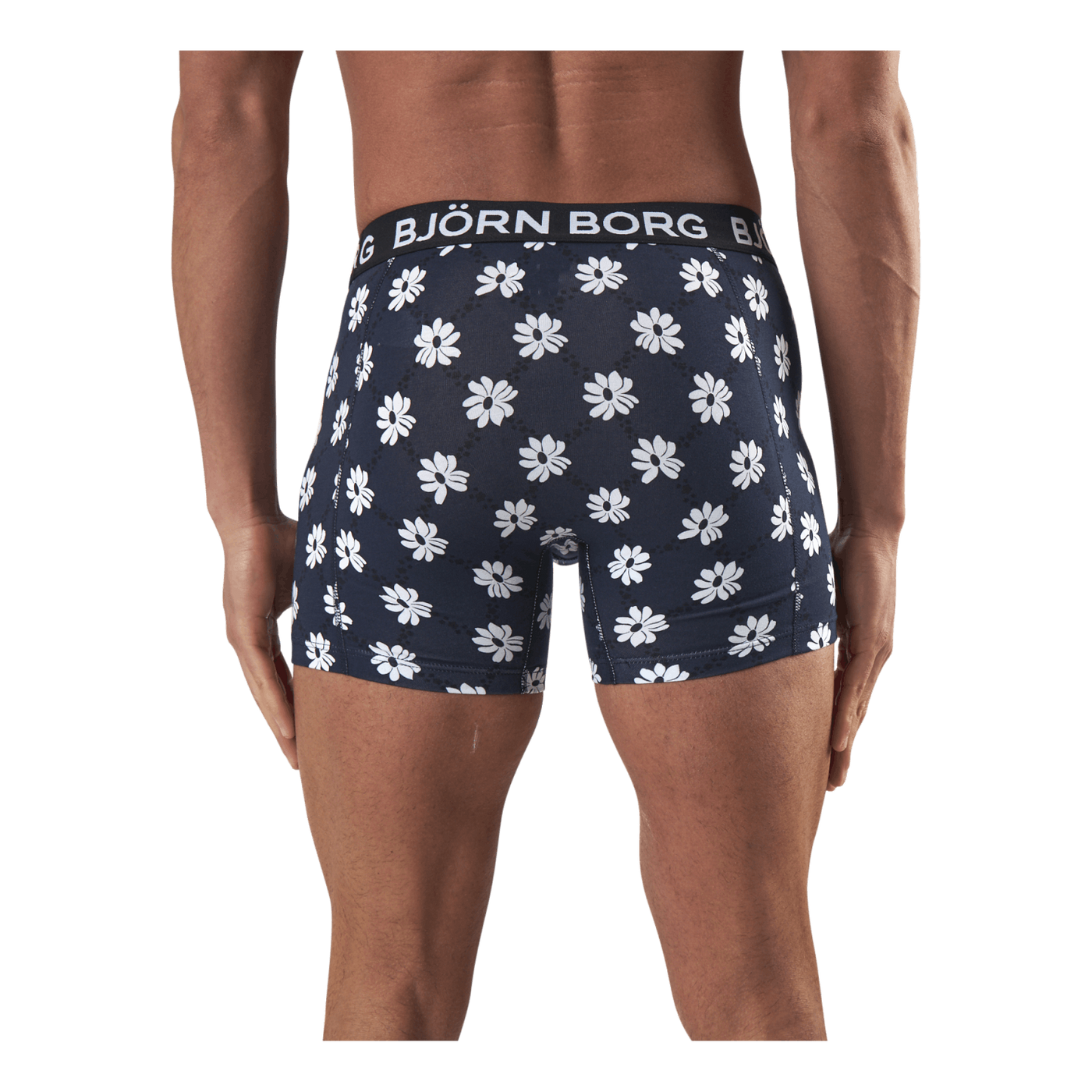 Sammy Flower Grid Short Blue