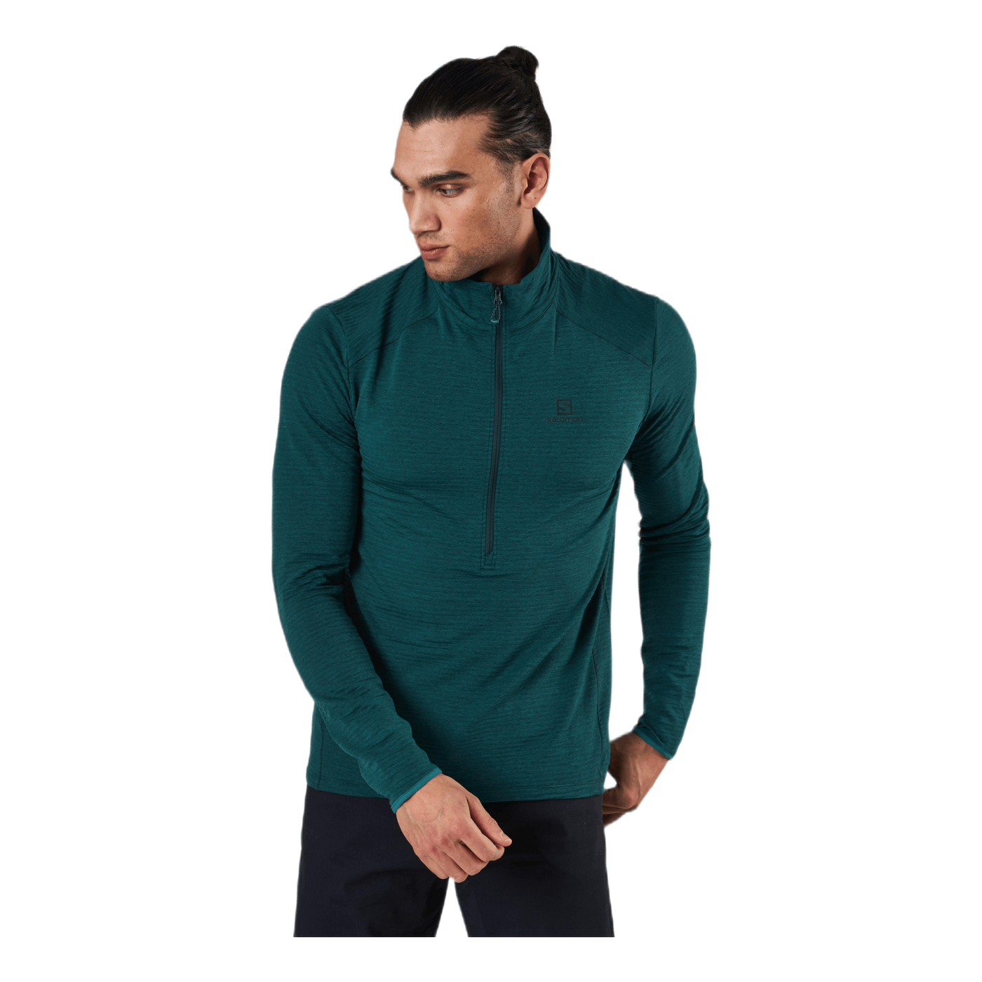 Outline Half Zip Midlayer Green