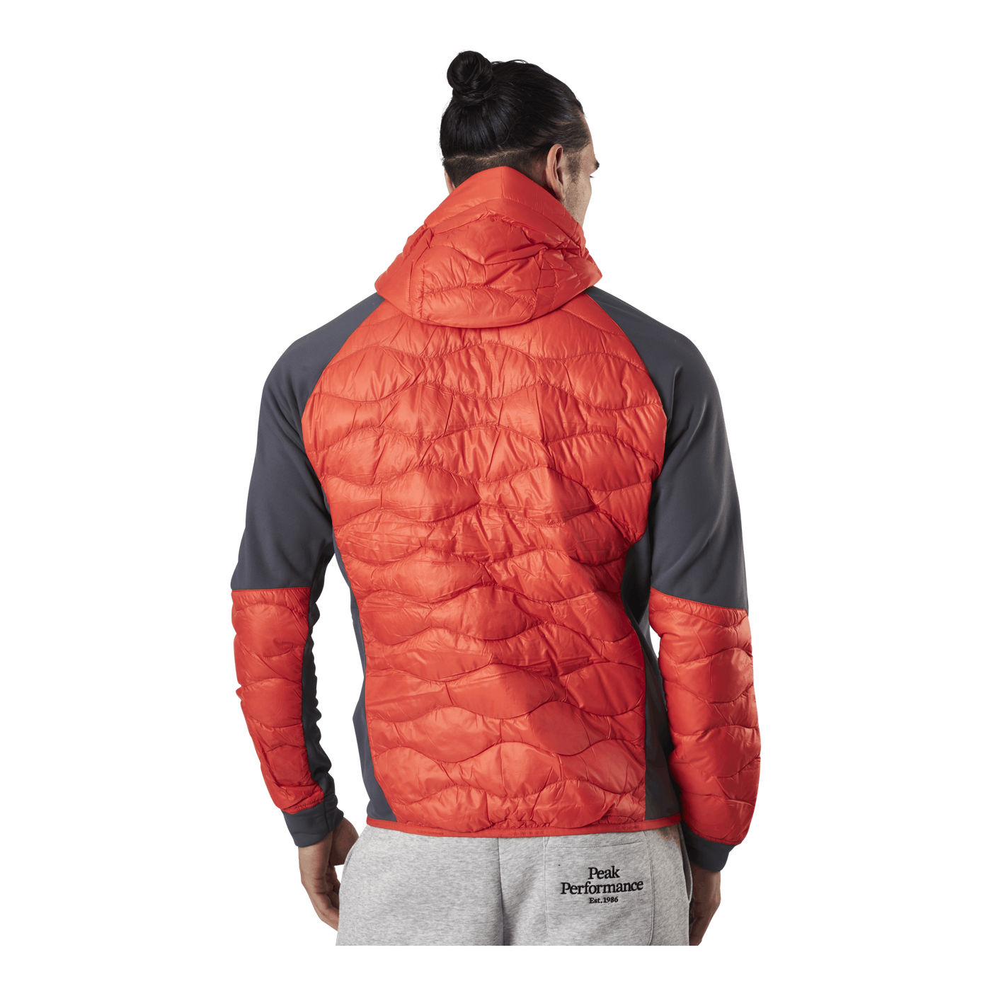 Helium Hybrid Hood Jacket Red