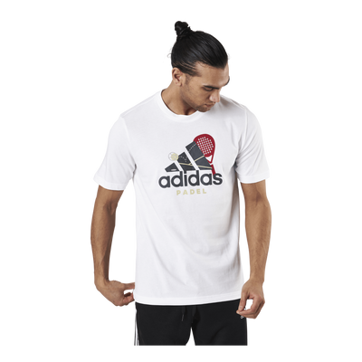 Padel Graphic Logo White