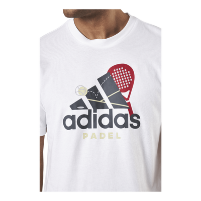 Padel Graphic Logo White