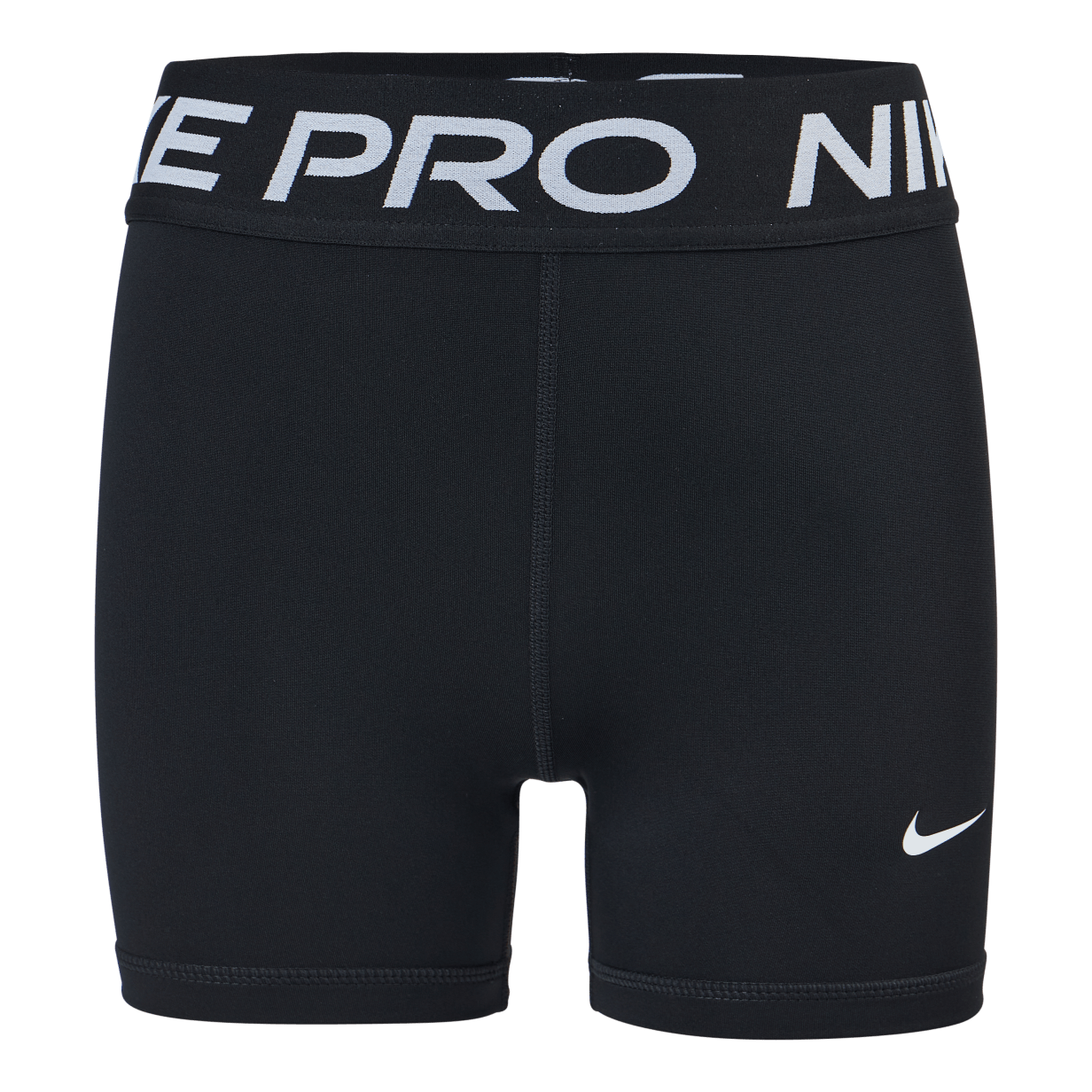 Nike Pro Big Kids' (Girls') Shorts BLACK/WHITE