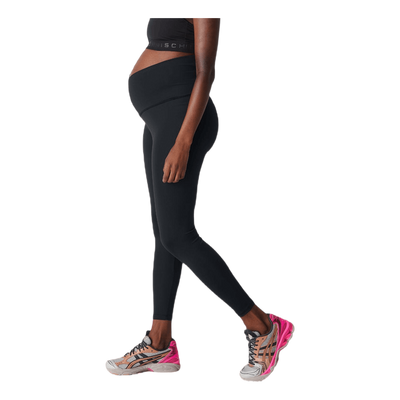 Maternity Wrap Tights Black