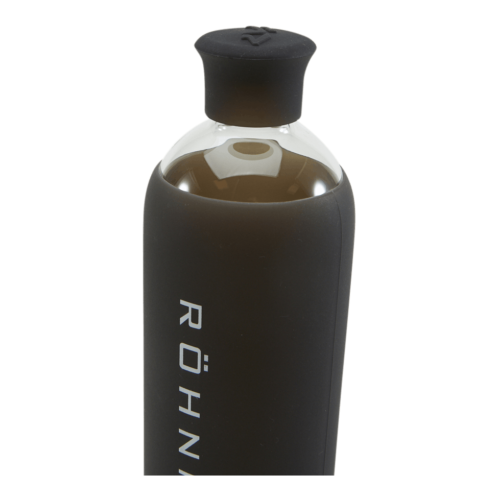 Glass Water Bottle Black