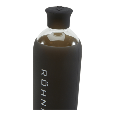 Glass Water Bottle Black