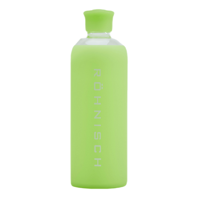 Glass Water Bottle Green