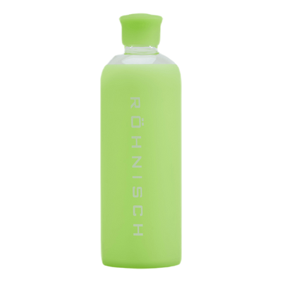 Glass Water Bottle Green