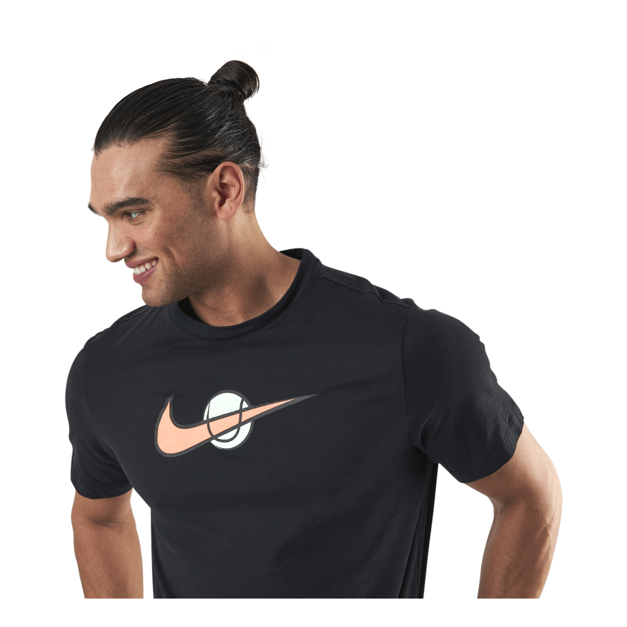 Court Swoosh Tee Black